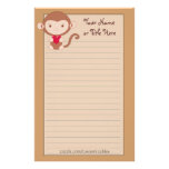 Het houden van het Briefpapier van de Aap