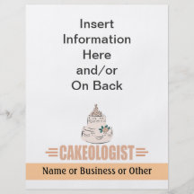 Het humoristische Verfraaien van de Cake Persoonlijke Folder