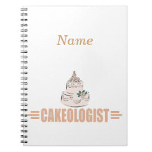 Het humoristische Verfraaien van de Cake Ringband Notitie Boek