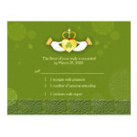 Het Ierse St. Patrick Huwelijk RSVP van de Dag (4. Wenskaart