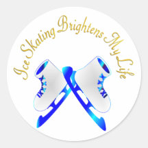 Het ijs die heldert Mijn Leven op schaatsen Sticker