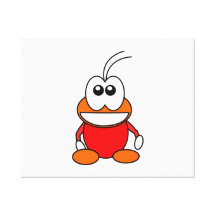 Het Insect van de cartoon Stretched Canvas Afdruk