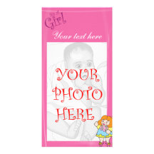 Het is een Meisje Gepersonaliseerde Fotokaarten