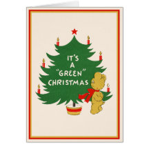 Het is Groene Kerstmis! Wenskaarten