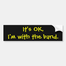 Het is O.K., ben ik met de band Bumpersticker
