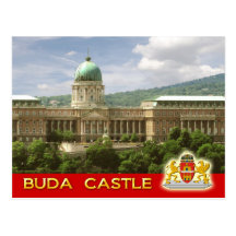 Het Kasteel van Buda in Boedapest, Hongarije Wens Kaart