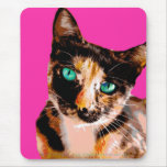 Het Kat van het Calico van het POP-ART Muis Matten