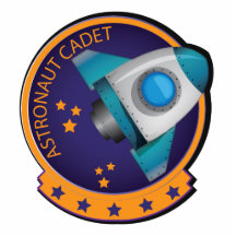 Het Kenteken van de Kadet van de astronaut Foto Uitsneden