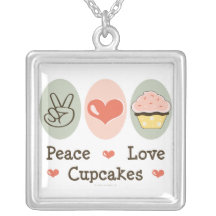 Het Ketting van Cupcakes van de Liefde van de vred