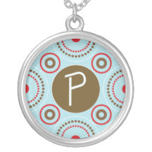 Het Ketting van het monogram - Brief P