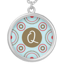 Het Ketting van het monogram - Brief Q