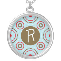Het Ketting van het monogram - Brief R