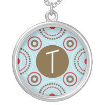 Het Ketting van het monogram - Brief T