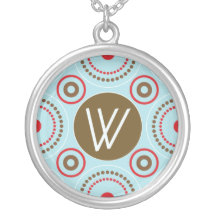 Het Ketting van het monogram - Brief W