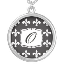Het Ketting van het monogram - Fleur DE Lis Brief 