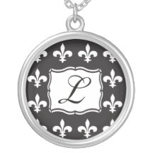 Het Ketting van het monogram - Fleur DE Lis Brief 
