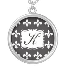 Het Ketting van het monogram - Fleur DE Lis Brief 