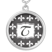Het Ketting van het monogram - Fleur DE Lis Brief 