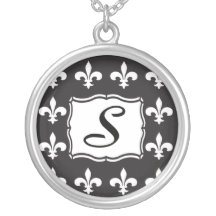 Het Ketting van het monogram - Fleur DE Lis Brief 