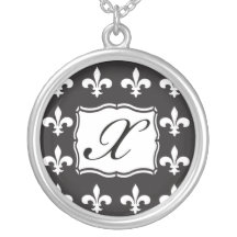 Het Ketting van het monogram - Fleur DE Lis Brief 
