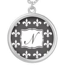 Het Ketting van het monogram - Fleur DE Lis Brief 