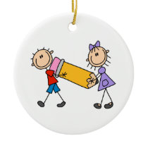 Het Kind van de stok met Potlood ornamenten
