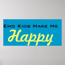 Het kind van Emo maakt me gelukkig Afdruk