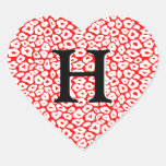 Het klantgerichte Hart van de Luipaard Hart Stickers