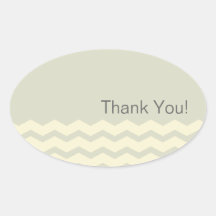 Het klassieke beige patroon van de chevronzigzag d ovale stickers