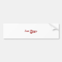 Het Klassieke Ontwerp van San Diego Californië Bumperstickers