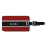 Het klassieke Rode Zwarte Grijze Label van de Baga luggage tags