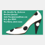 Het Kleinhandelsadres van de modieuze Stiletto Rechthoekige Sticker