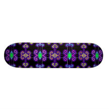 Het knallende Paarse Betegelde Dek van het Skatebo