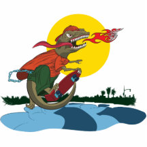 Het koele Kind van de Dinosaurus op Skateboard doo Foto Uitsnede
