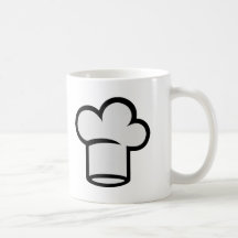 Het kokende pet van de chef-kok koffie mokken