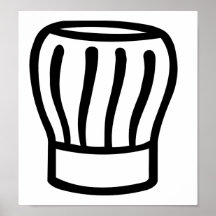 Het kokende pet van de chef-kok plaat