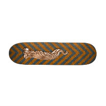 Het koper schittert Pauw Persoonlijk Skateboard