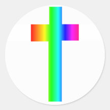 Het Kruis van de regenboog Sticker