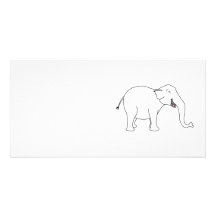 Het lachen Witte Olifant Persoonlijke Fotokaart