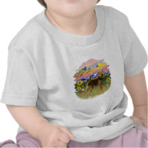 Het Land van de berg - Airedale (tribune) T-shirt