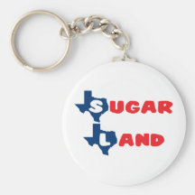 Het Land van de Suiker van de Steden van Texas Sleutelhangers