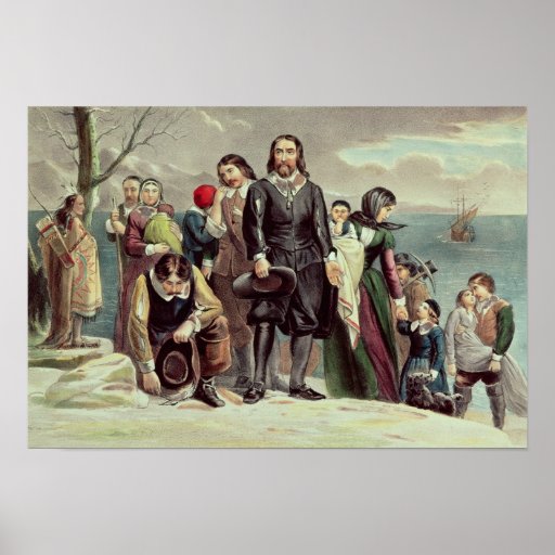 Het Landen van de Pelgrims in Plymouth Posters