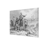 Het landen van Pelgrims, 1620 Canvas Print