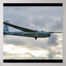 Het Landen van Sailplane van Blanik Plaat