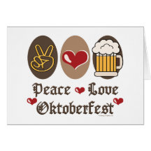 Het Lege Wenskaart van Oktoberfest van de Liefde v