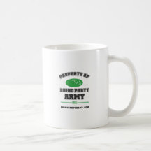 Het Leger van de Partij van de rinoceros Koffie Mokken