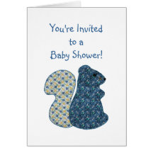 Het leuke Baby shower van de Eekhoorn van de Stijl Kaarten
