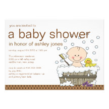 Het leuke Baby shower van de Jongen van de Ton van Custom Uitnodigingen