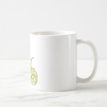 Het leuke Groene Overhemd van de Cartoon van de Sl Koffie Bekers