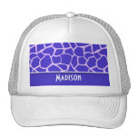 Het leuke Paarse Patroon van de Giraf Trucker Petten